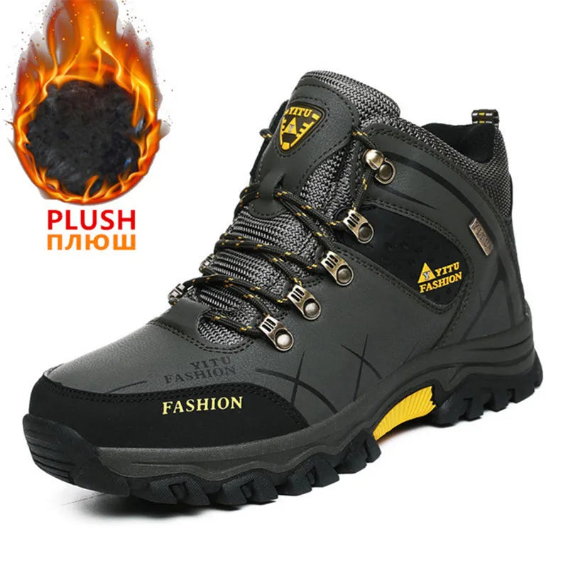 Warm Waterproof Men's Winter Snow Boots - Sizes 39-47