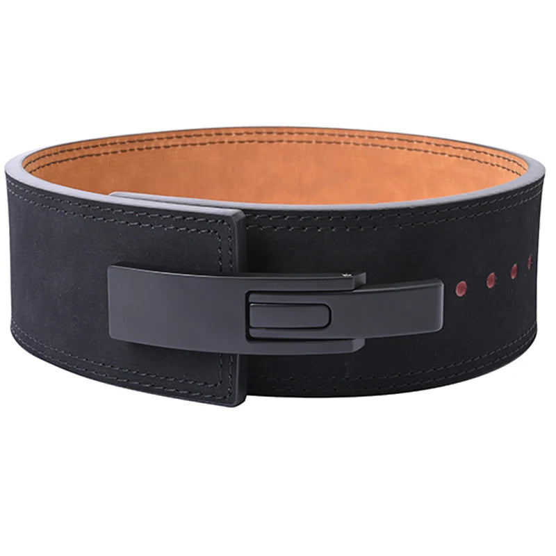 cowhide lever belt