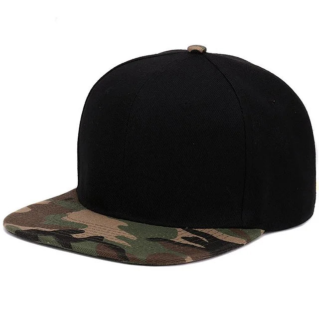 HATLANDER Blank Camo Snapback Cap - Adjustable Flat Baseball Hat
