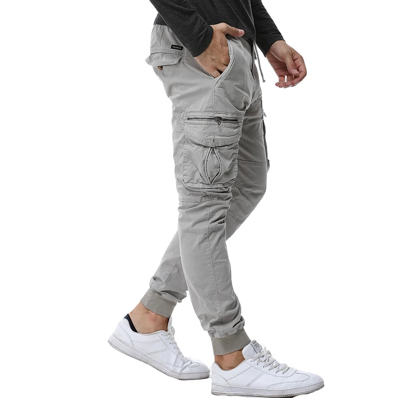 Camouflage Tactical Cargo Joggers - Cotton Military Casual Pants