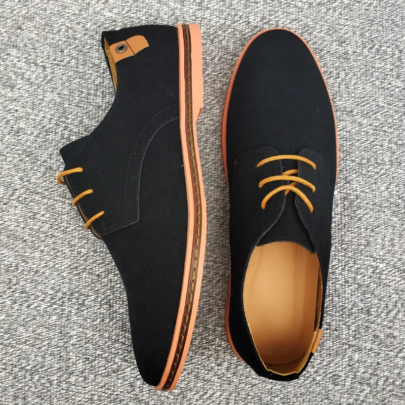 Suede Leather Men's Oxford Casual Dress Shoes