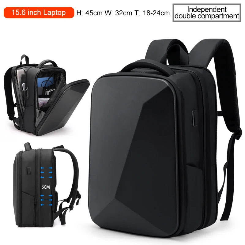 Anti-Theft Waterproof Laptop Backpack With USB Charging
