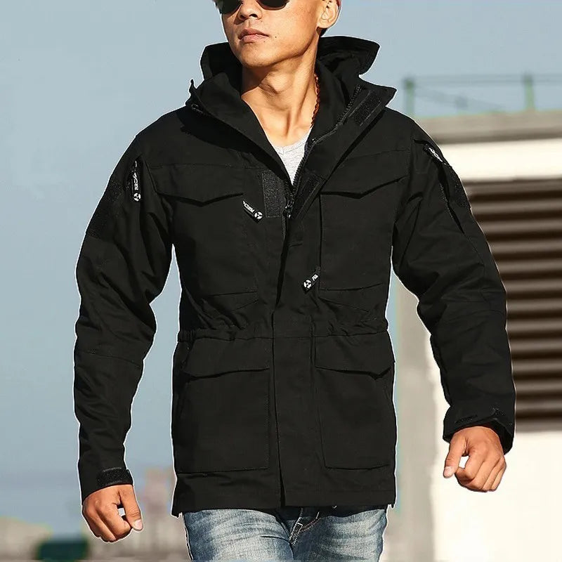 M65 Waterproof Tactical Windbreaker Jacket - Hooded Flight Coat