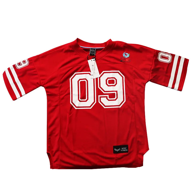 Quick Dry Basketball T-Shirt - Elastic Gym Training Tee