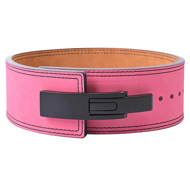 cowhide lever belt