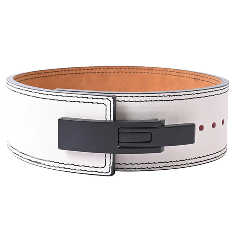 cowhide lever belt