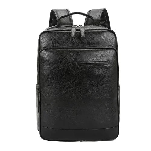 Men's Large Capacity Leather Business Backpack