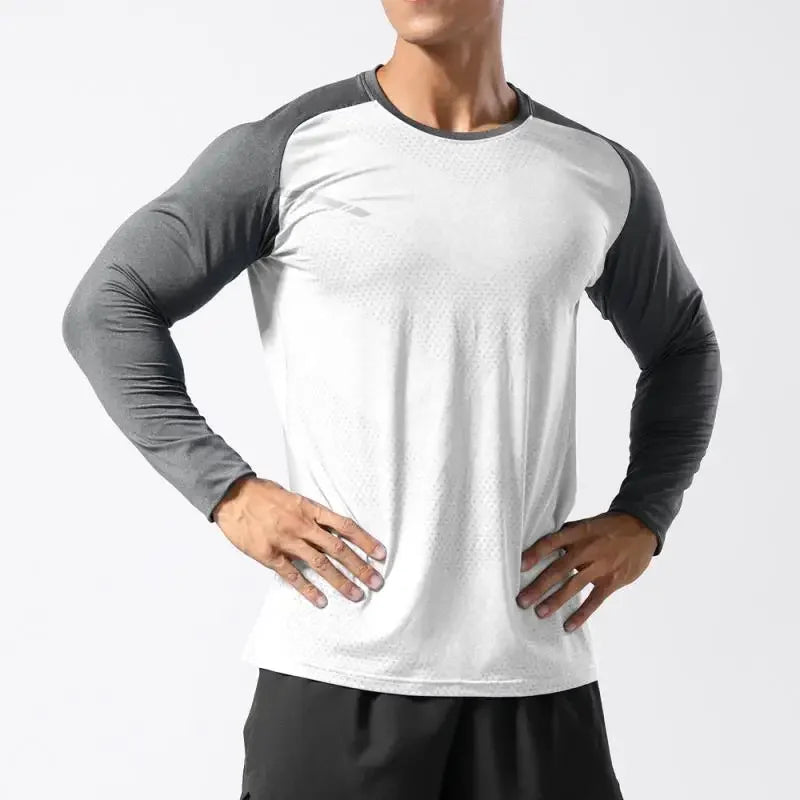 Quick Dry Fitness Long Sleeve Top - Breathable Gym Sports Shirt