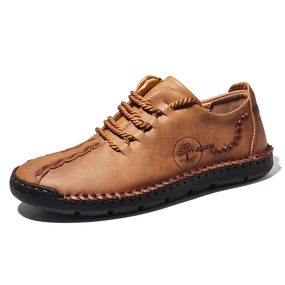 Handmade Leather Men's Casual Moccasin Sneakers