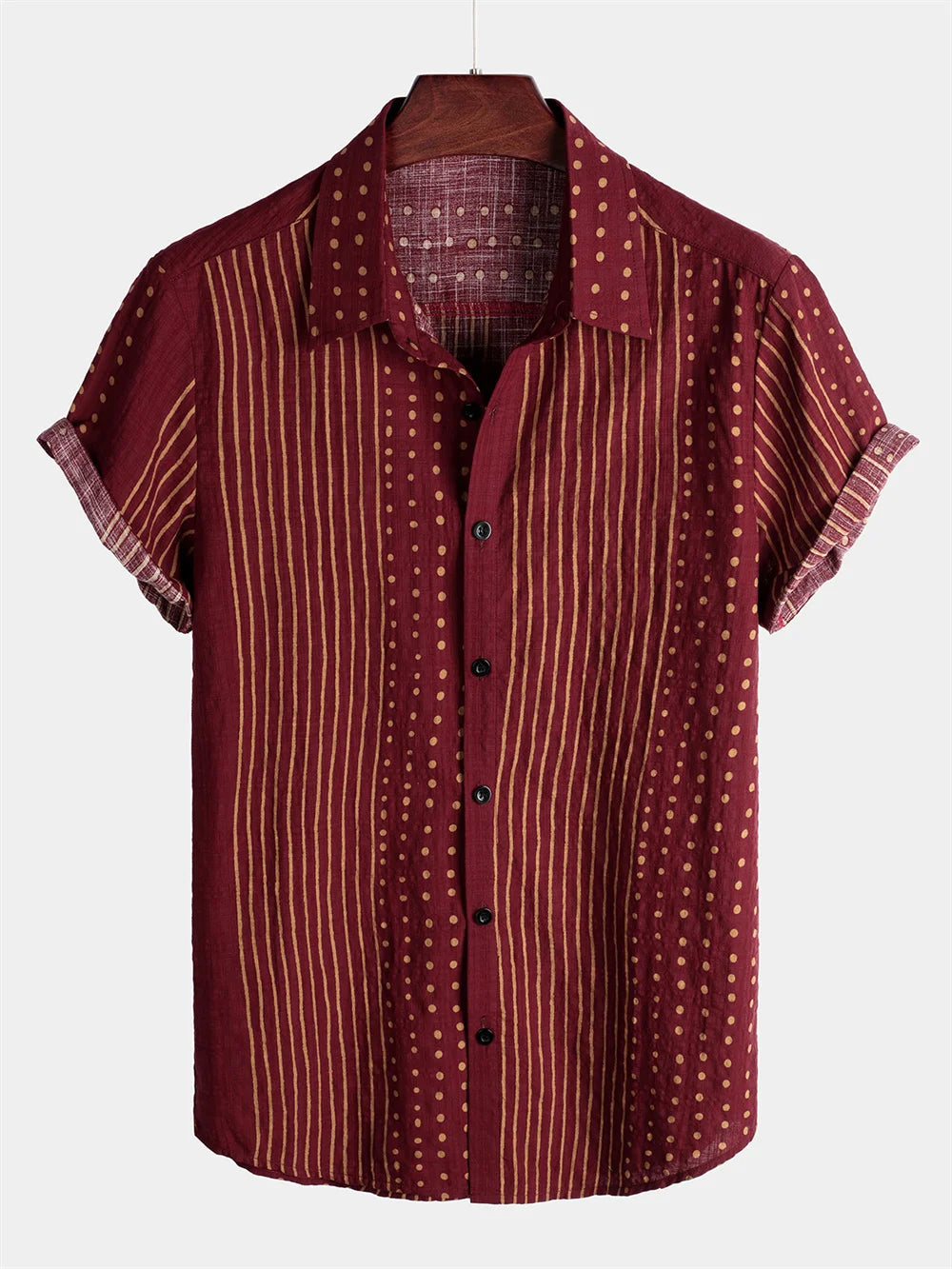 Hawaiian Coconut Tree Shirt - Short Sleeve Beach Street Polo
