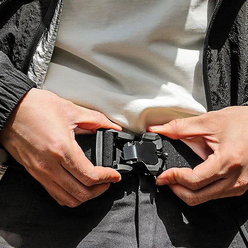 Quick-Release Nylon Tactical Magnetic Buckle Belt
