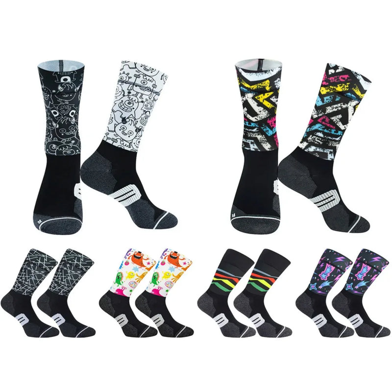 Compression Cycling Sport Socks - Anti-Slip Racing Bike Socks