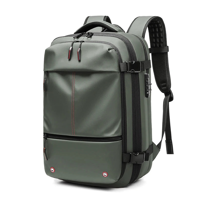 Expandable 17 Inch Vacuum Compression Travel Backpack