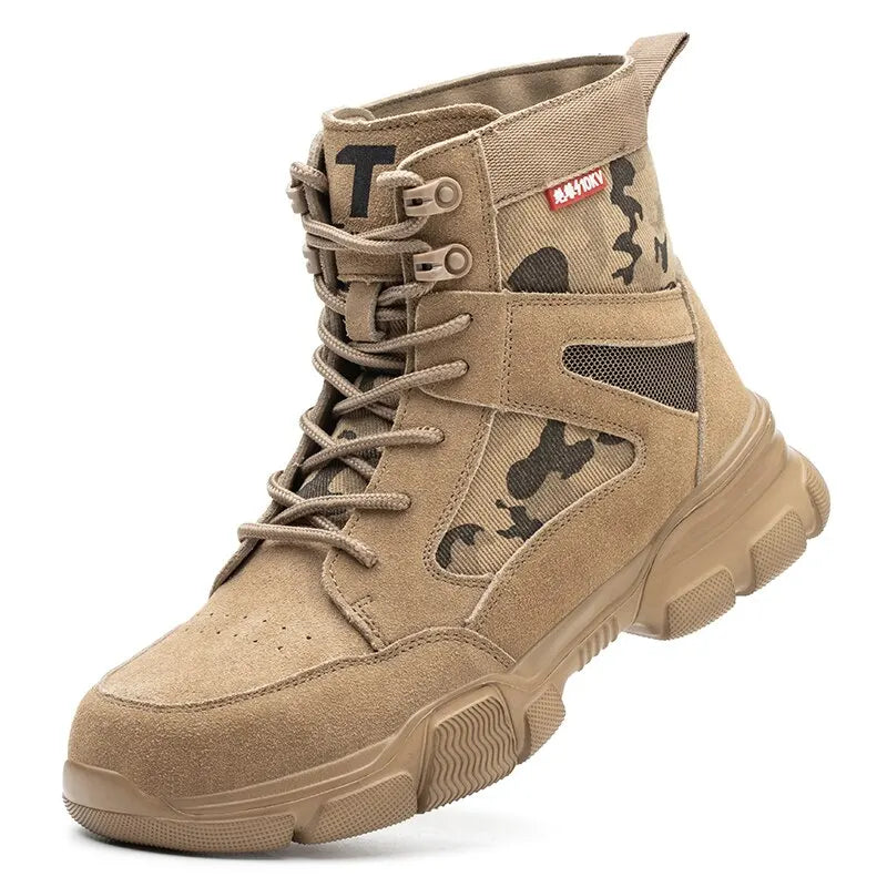 Anti-Puncture Men's Outdoor Work Safety Shoes
