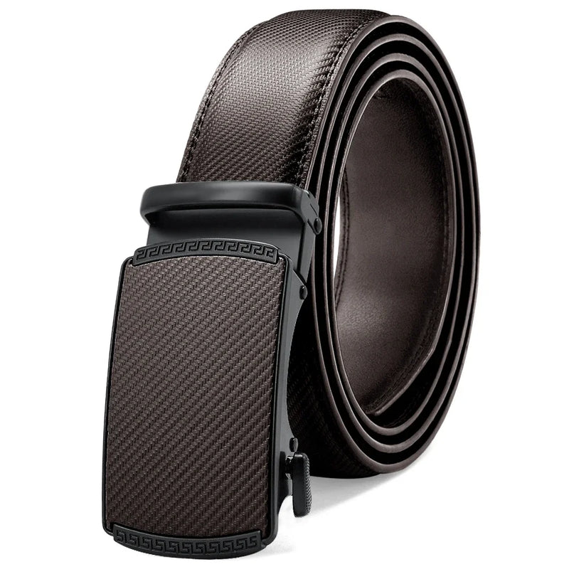 Men's Genuine Leather Automatic Ratchet Belt