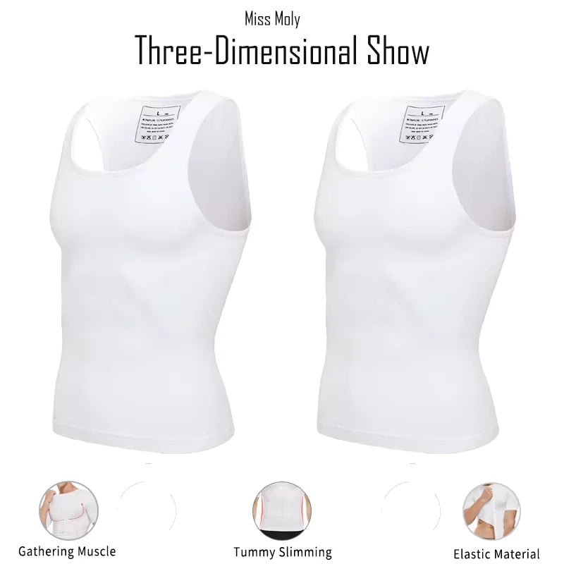 Compression Body Shaper Vest - Tummy Control Slimming Shirt