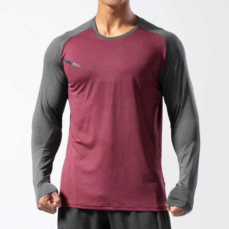 Quick Dry Fitness Long Sleeve Top - Breathable Gym Sports Shirt