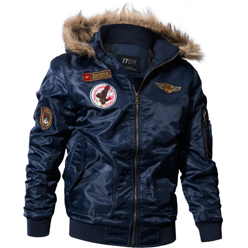 Thermal Hooded Cotton Parka Jacket - Winter Tactical Outerwear