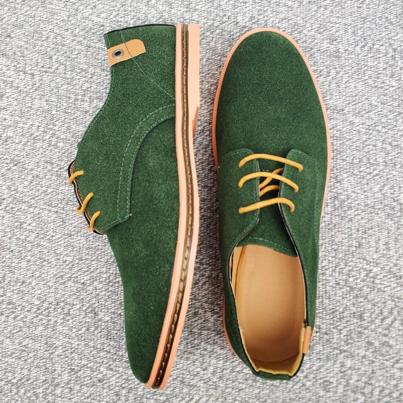 Suede Leather Men's Oxford Casual Dress Shoes