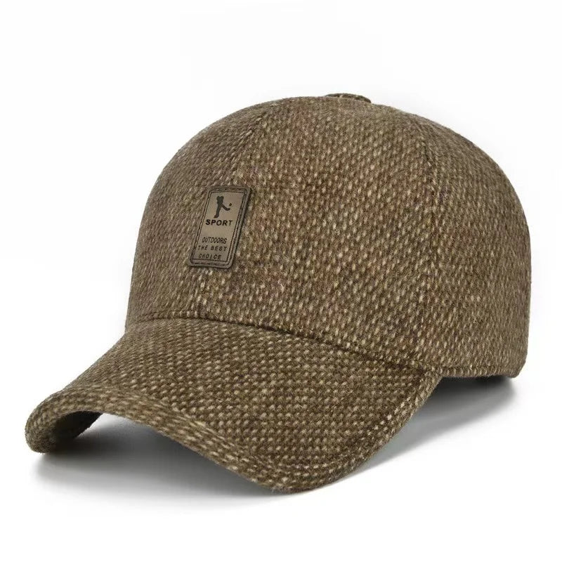 Cotton Winter Dad Cap - Warm Outdoor Baseball Hat