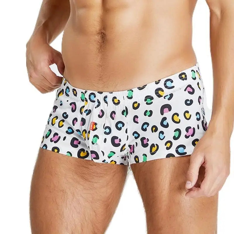 Plaid Cotton Boxer Shorts - Loose Lounge Underwear