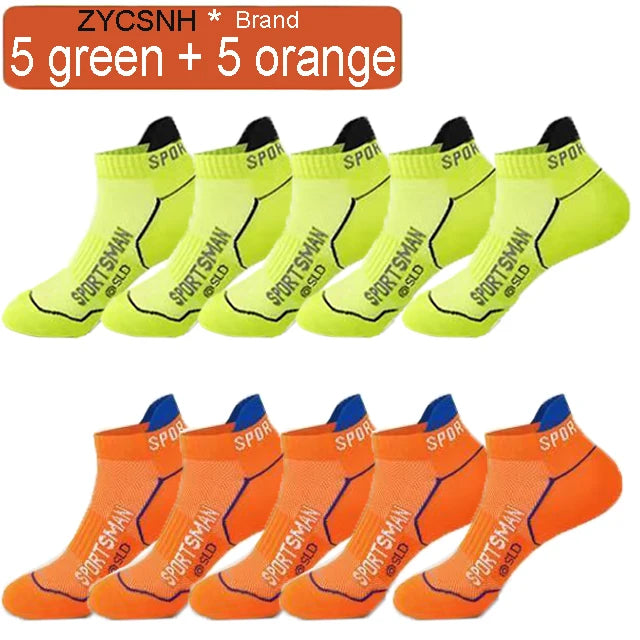 Breathable Mesh Ankle Socks Set - Summer Athletic Short Socks