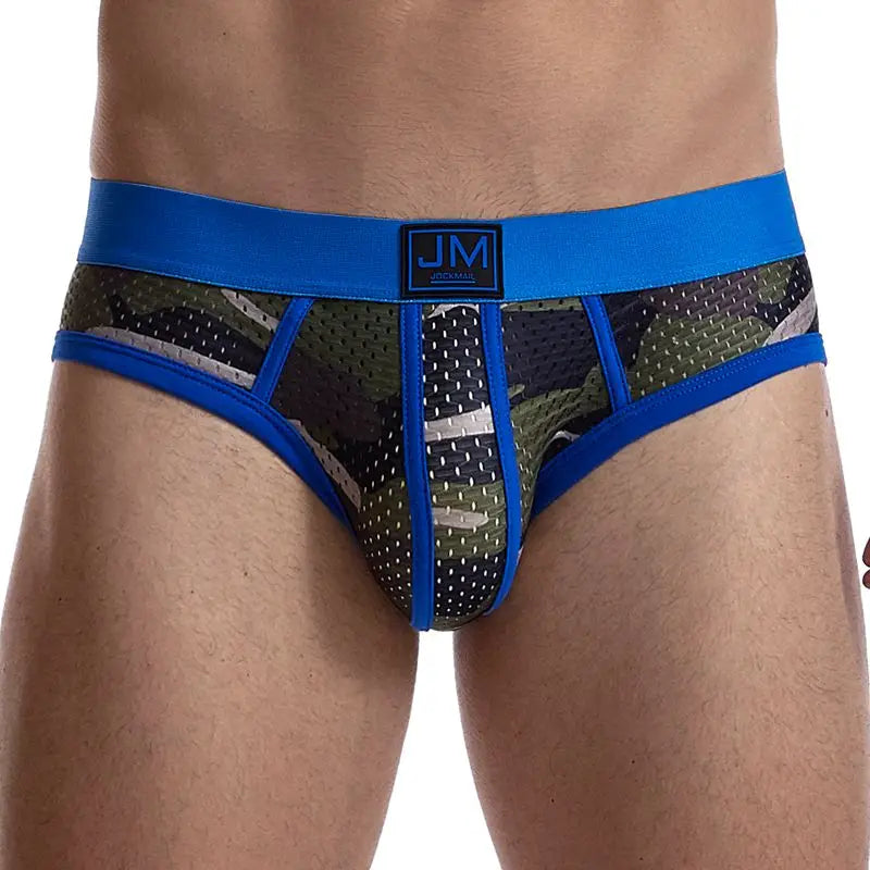 Mesh Low-Rise Briefs - Breathable Camouflage Underwear