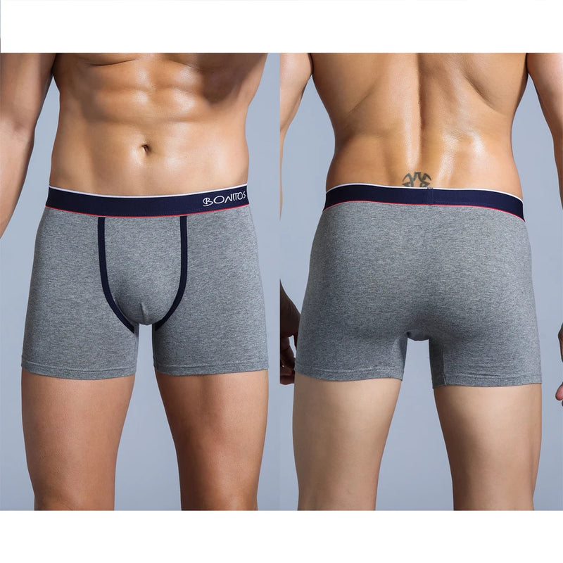 4-Pack Soft Cotton Boxer Shorts - Comfortable Underwear Set
