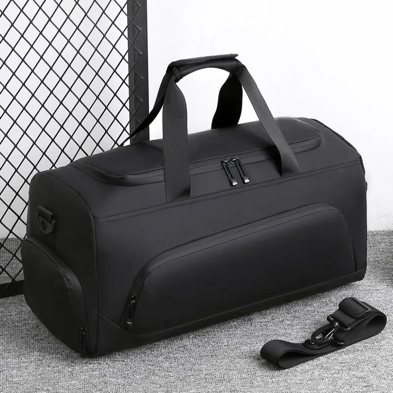 Large Capacity Travel Duffel Bag - Multi Compartment Gym Weekender